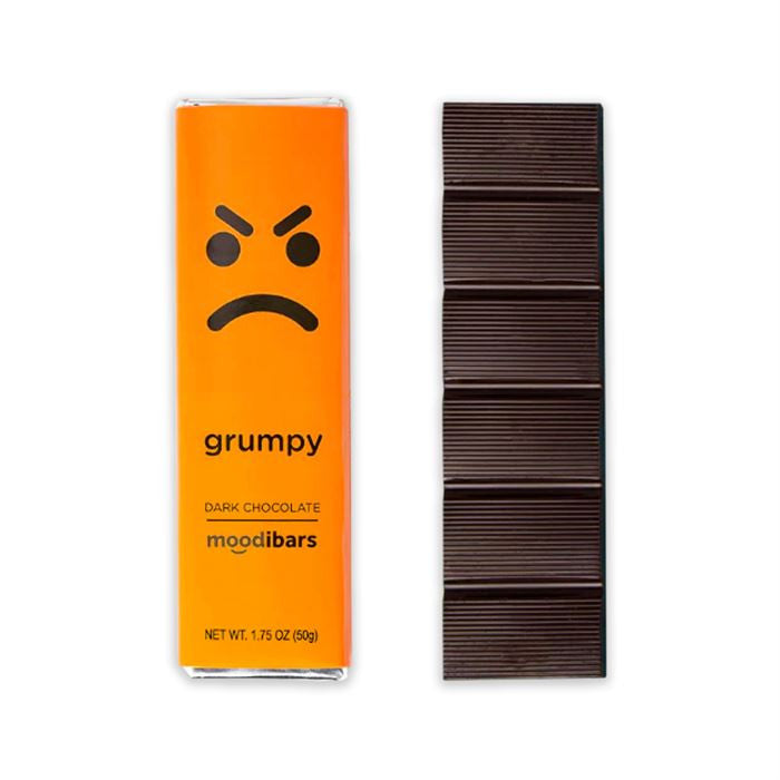 Moodibars Grumpy – Dunkle Schokolade – 1.75 oz