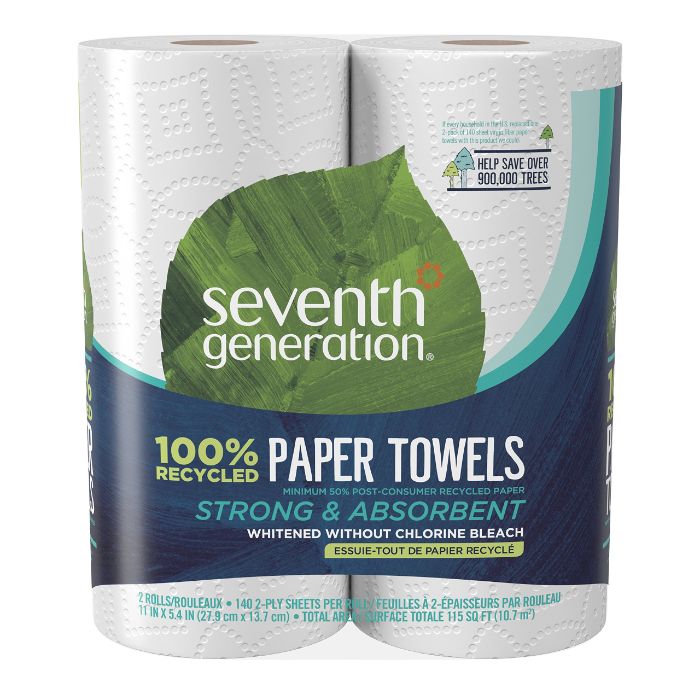 Seventh Generation Papiertuch Wht 2rl Pck 1 Ea – Packung mit 12