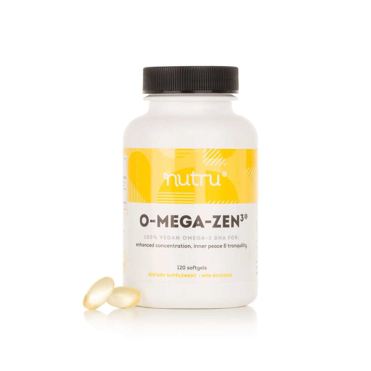 NuTru – O-Mega Zen3 Vegane DHA-Ergänzung, 120 Stück