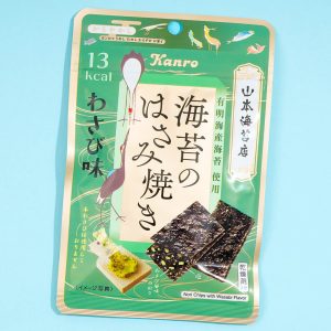 Kanro Seasoned Seaweed Chips mit Wasabi