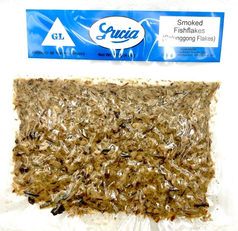 Lucia Geräucherte Fischflocken (Galunggong Flocken) 4oz