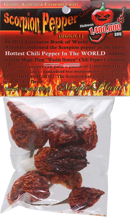 Ganze getrocknete Premium Scorpion Pfeffer Pods, 1/4oz