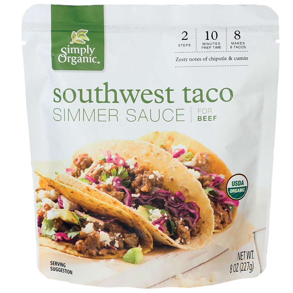 Bio Südwest Taco Simmer Sauce Simply Organic