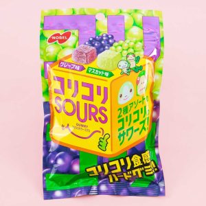 Nobel Kori Kori Sours Fruchtgummi Süßigkeiten – gemischte Trauben