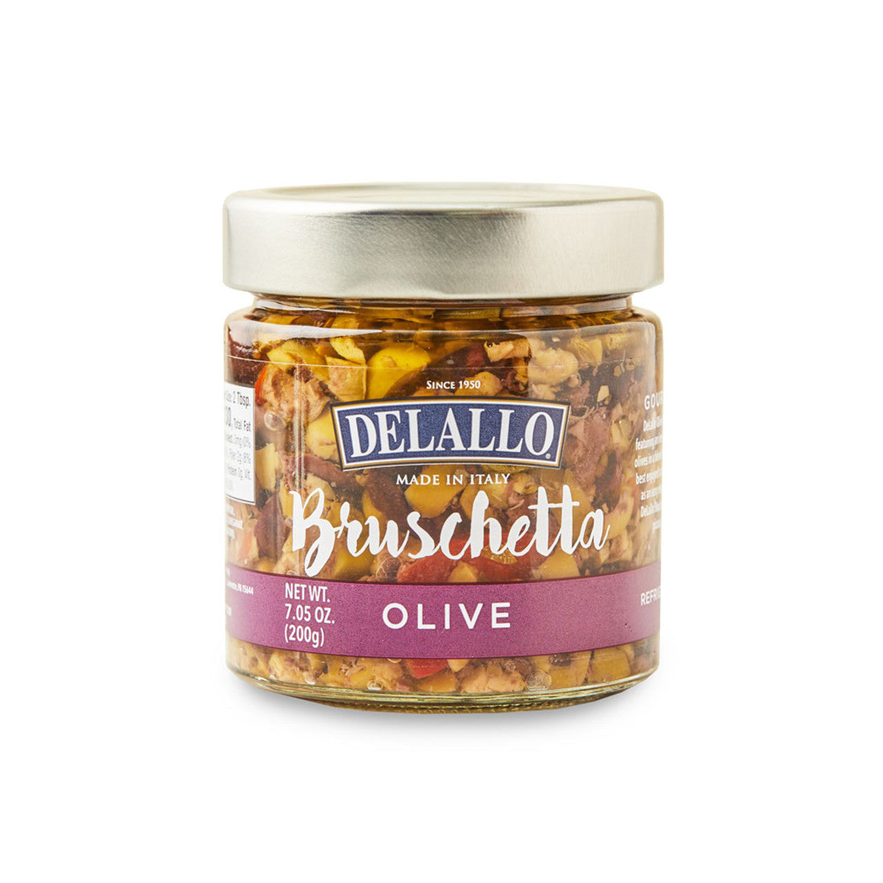 Delallo Bruschetta Oliv, 7,05 Oz – Packung mit 6 Stück
