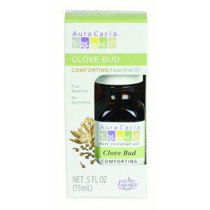 Aura Cacia Ätherisches Öl Nelke Knospe, 0,5 Fl Oz – Packung mit 1