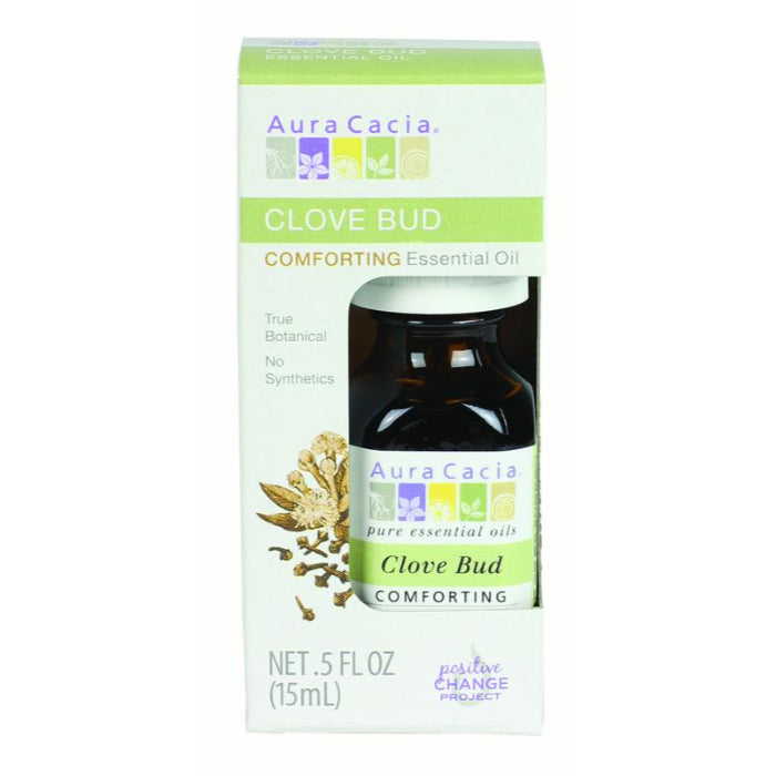 Aura Cacia Ätherisches Öl Nelke Knospe, 0,5 Fl Oz – Packung mit 1