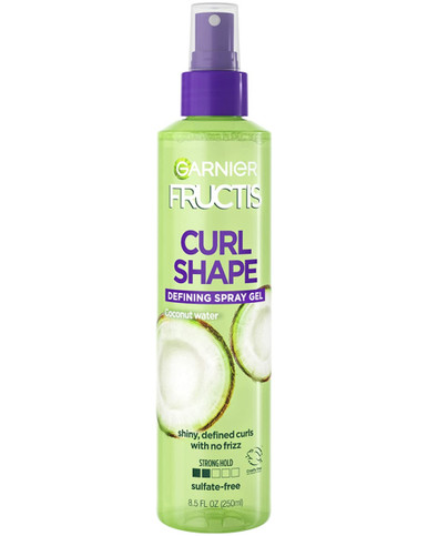 Garnier Fructis Curl Shape Defining Spray Gel, Kokoswasser, 8,5 oz