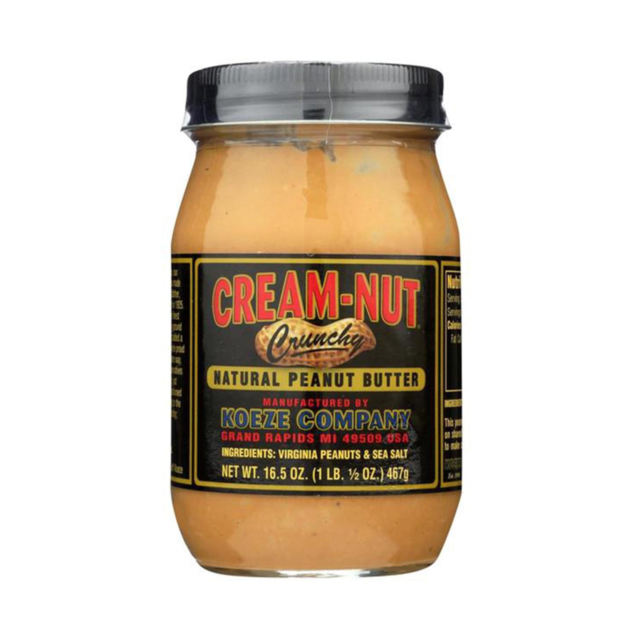 Creme-Nuss knusprig natürliche Erdnussbutter