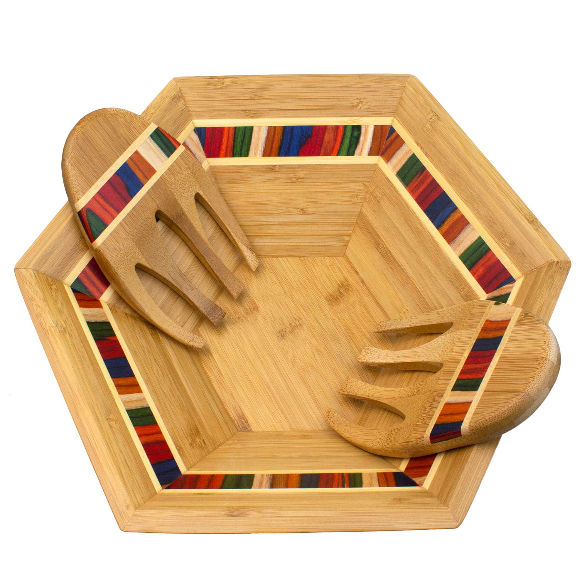 Totally Bamboo Baltique® Marrakesch Sammlung Salatschüssel mit Salat