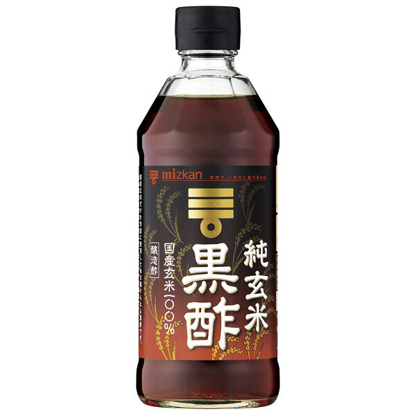 Mizkan, Schwarzer Essig, Kurozu, Hergestellt aus braunem Reis, 500ml
