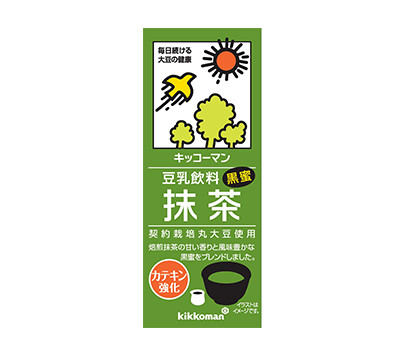 Kikkoman, Sojamilch, Matcha Geschmack, Chosei Tonyu, 200ml