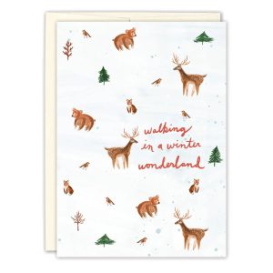 Winter Wunderland Urlaubskarte