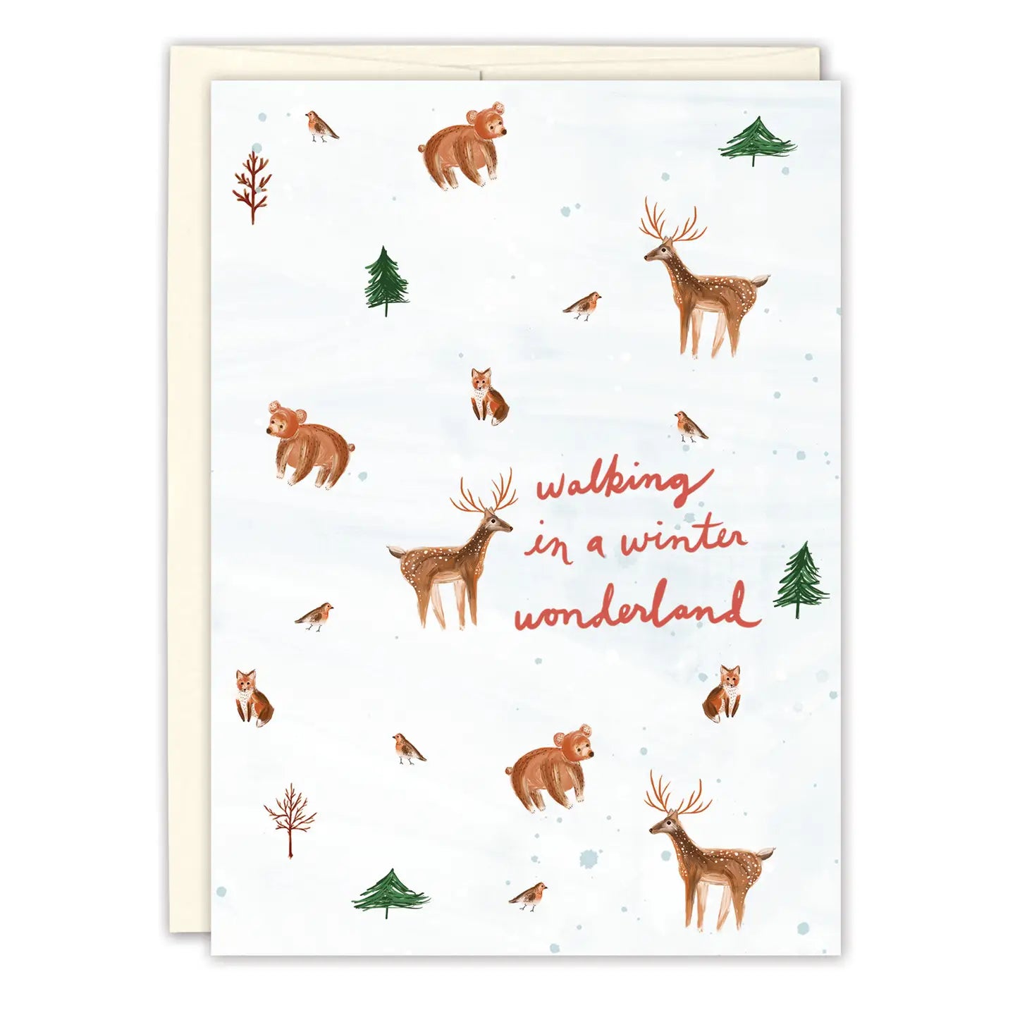 Winter Wonderland Urlaubskarte