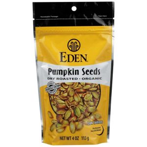 Eden Foods Bio Kürbiskerne trocken geröstet ohne Geschmack