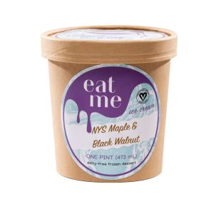 NYS Ahorn & schwarze Walnuss vegane Eis-Pints – 8 x – 16oz
