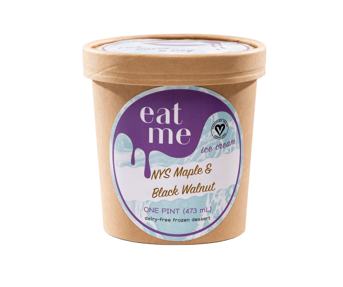 NYS Ahorn & Schwarz Walnuss Vegan Eis Pints – 8 x 16oz