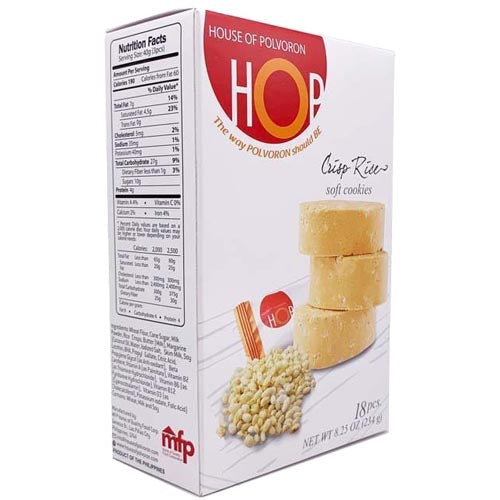 Haus Polvoron – HOP – Crisp Reis – Weiche Plätzchen – 18 Stück – 234 G