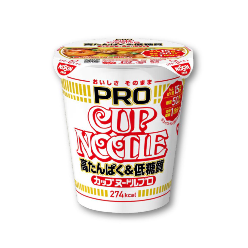 Nissin Cup Noodles PRO – Ursprünglicher Geschmack mit hohem Proteingehalt und niedrigem Kohlenhydratgehalt