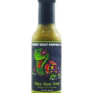 scharfe Sauce wütend Ziegenpfeffer Co Hippy Dippy grüne Avocado & Kiwi 5 oz h