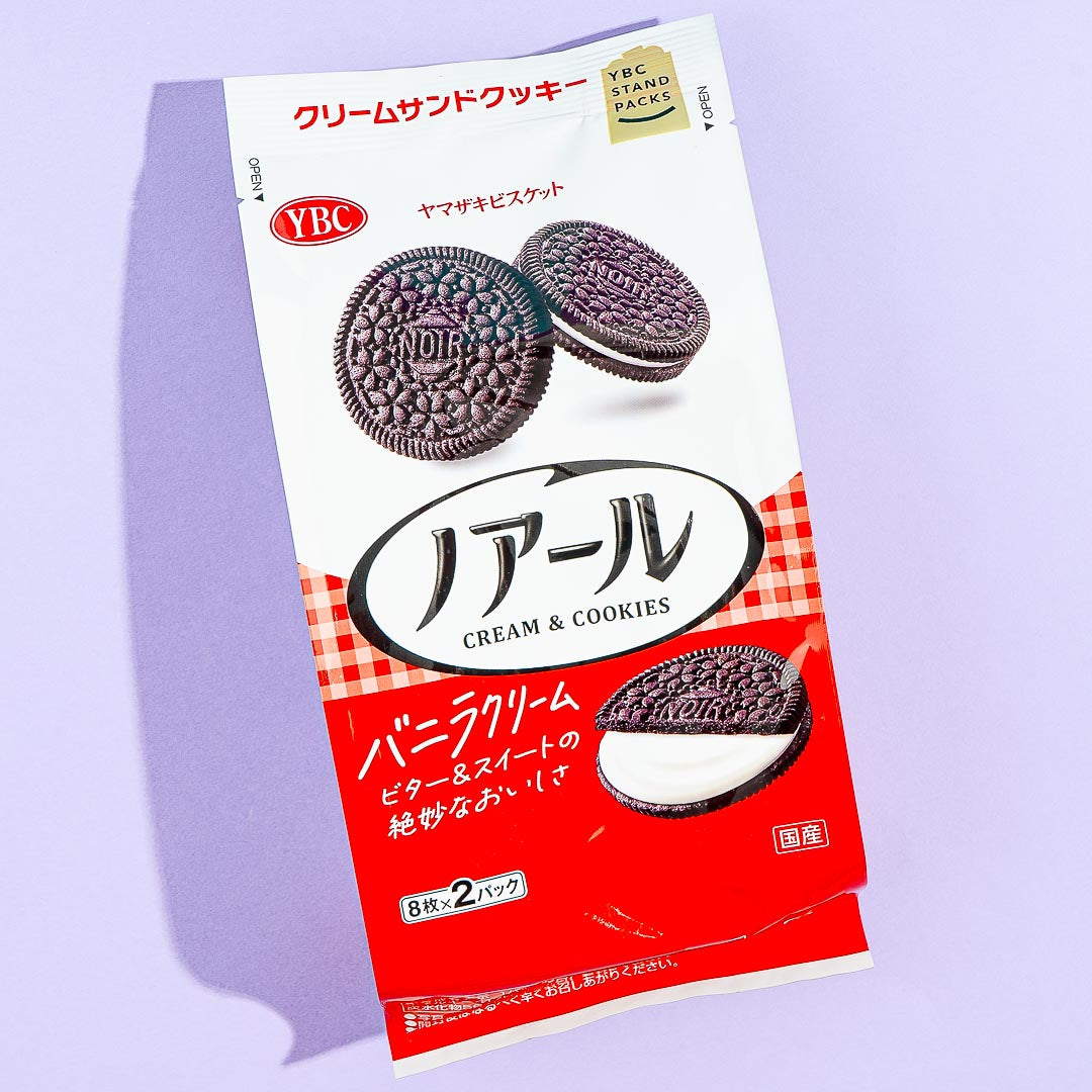 Noir Schwarz Kakao Plätzchen Sandwiches Stand Packung