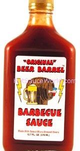 Original Beer Barrel Barbeque Soße mit ausgewählten mikrogebrauten Bieren, . – 5oz