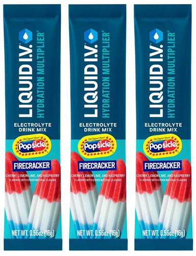 Liquid IV Popsicle Firecracker, 3 Sticks für unterwegs