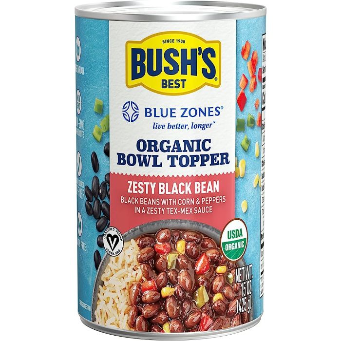 Bushs Best – Schwarz Bean Zesty Topper, 15 OZ (Packung mit 6)