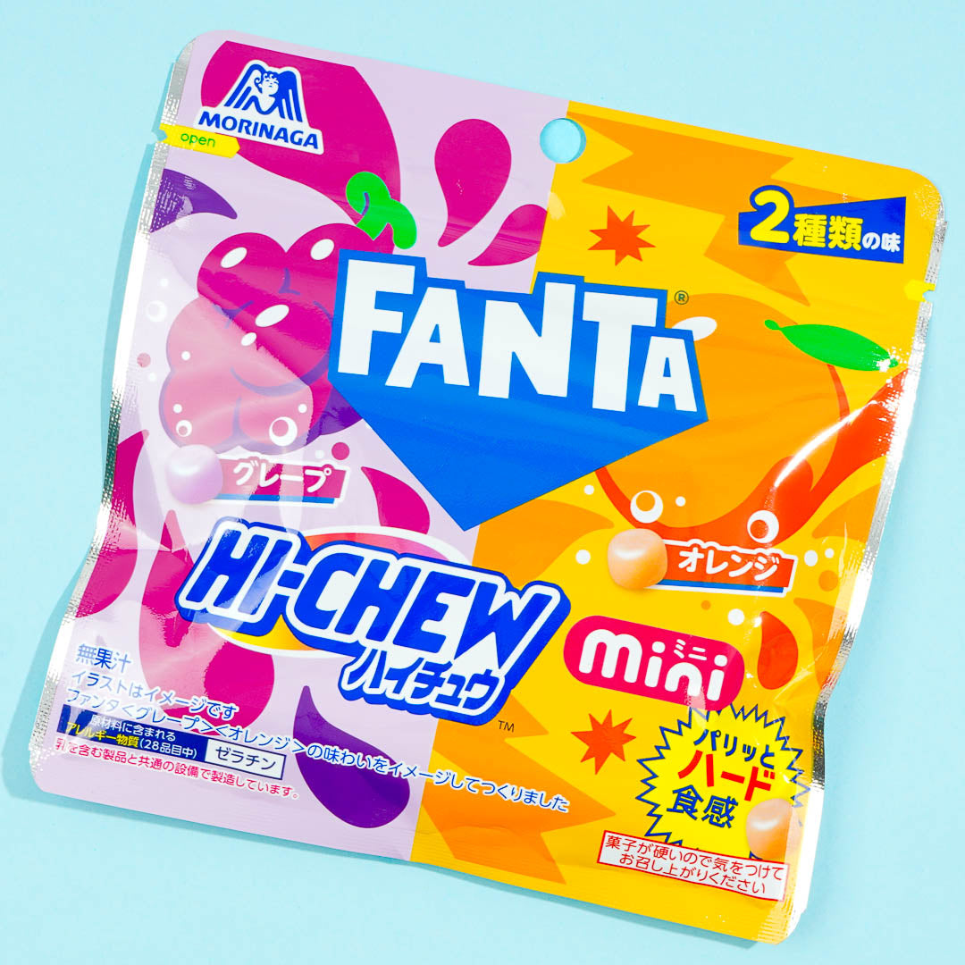 Fanta X Hi-Chew Weich zum Kauen Süßigkeiten – Traube & Orange