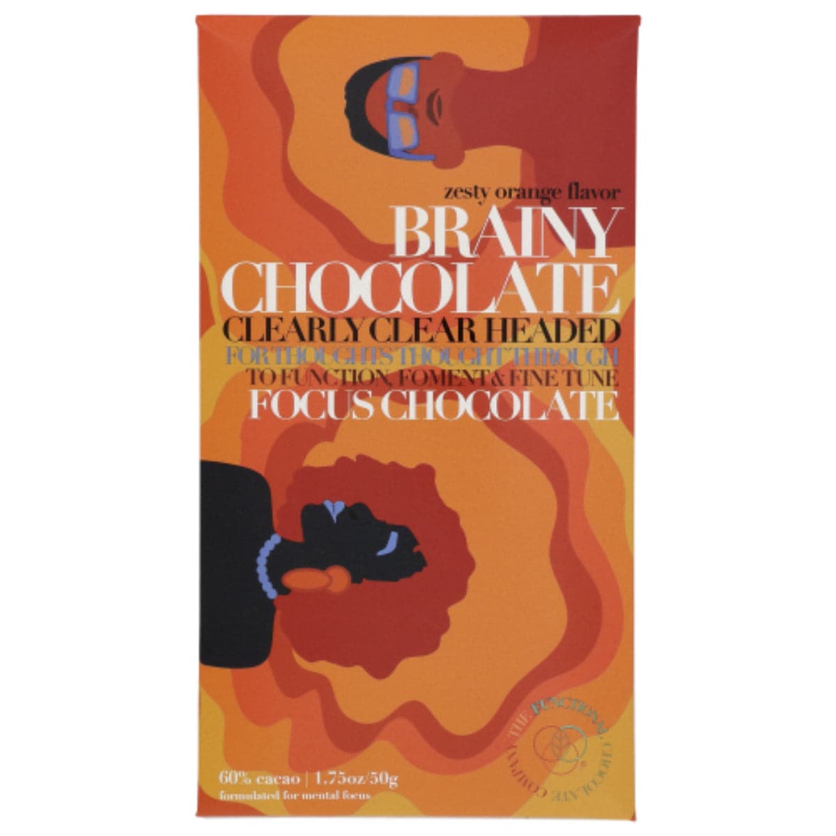 Die funktionale Schokolade – Brainy Focus Bar Bio-Schokolade 1.75 OZ