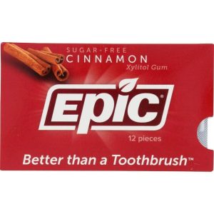 Epic Dental Zimt xylitol Zahnfleisch für die Zähne – 12 Stück