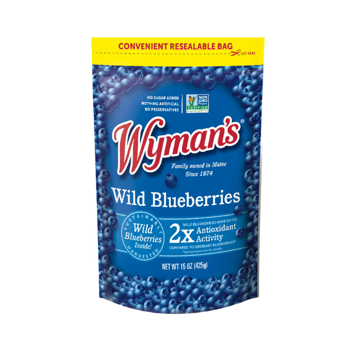 Wymans – Frucht Wild Blaubeeren, 15oz – Packung mit 12 Stück