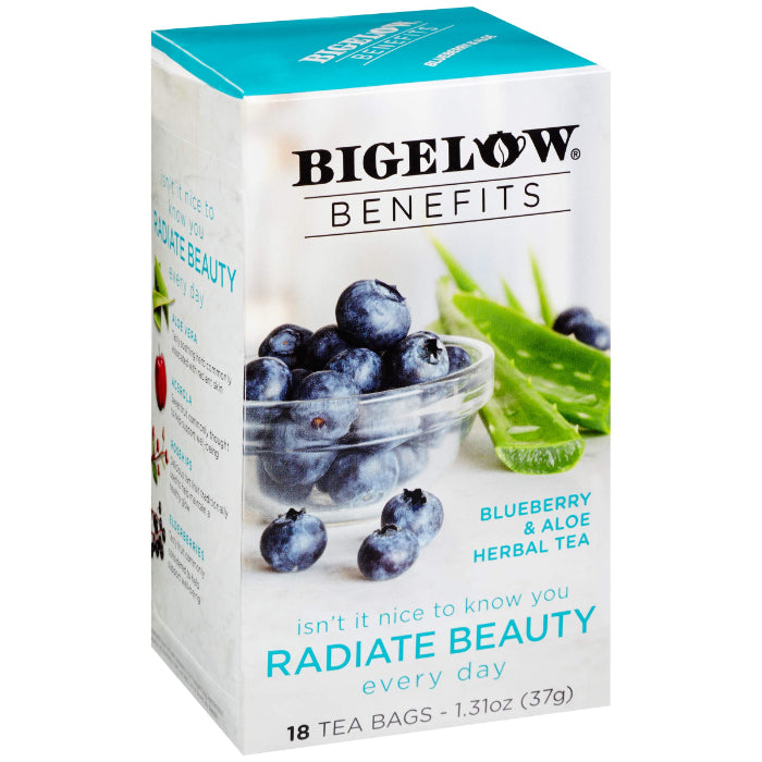 Bigelow Heidelbeere & Aloe Tee, 1,31 oz – Packung mit 6 Stück