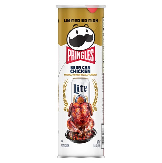 Pringles Bier Dose Huhn Kartoffelchips 158g USA (Fall von 12)