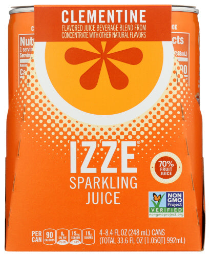Izze Beverage – Juice 4Pk glitzernd Clementine 33.6 Fo – (Packung mit 6)