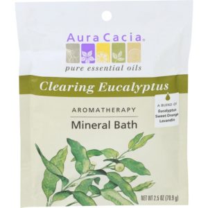 Aura Cacia Bad Mineral Eukalyptus Clearing, 2,5 oz – Packung mit 6