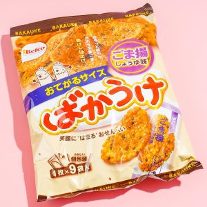 Befco Bakauke Reis Cracker – gebratener Sesam & Sojasauce / 9 Stück