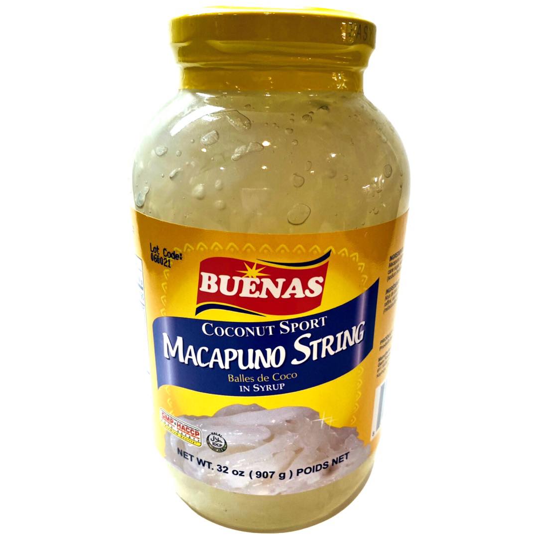 Buenas Kokos Sport – Macapuno String in Sirup – 32 OZ