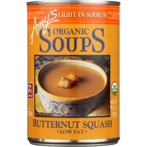 Amy's Suppe LS Butternut Squash Bio, 14,1 Oz – Packung mit 12 Stück