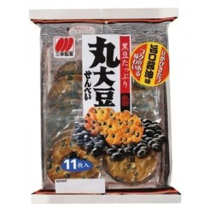 Sanko “Marudaizu Senbei”, Reisknacker mit schwarzer Bohne, in 1 Beutel – 10pc