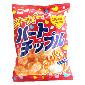 Riska “Heart Chiple”, Heart Shaped Reisknacker, Knoblauchgeschmack, – 63g