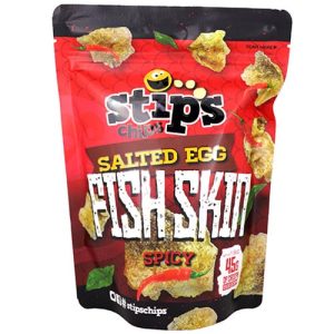 Stips Chips – gesalzenes Ei – Fischhaut – scharf