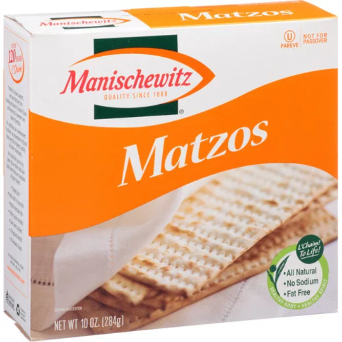 MANISCHEWITZ – RYE MATZO 10 OZ – Packung mit 12 Stück