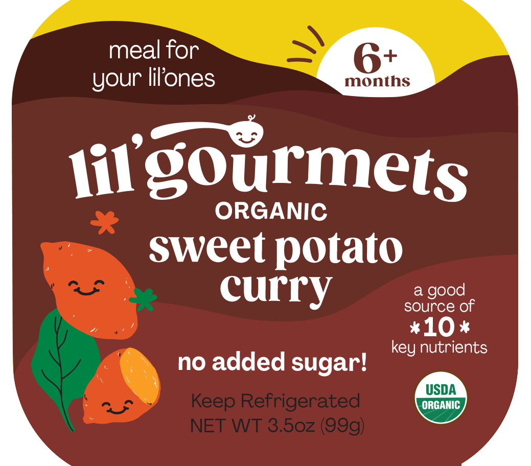 Lil Gourmets – Süßkartoffel Curry, 3,5 Oz – Packung mit 8 Stück