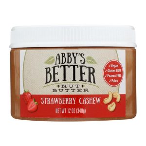 Abby's Better – Nussbutter, Erdbeer-Cashew, 12 Oz