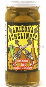 Arizona Gunslinger – Smokin’ Heiße Jalapeno gefüllten Oliven, . – 8oz