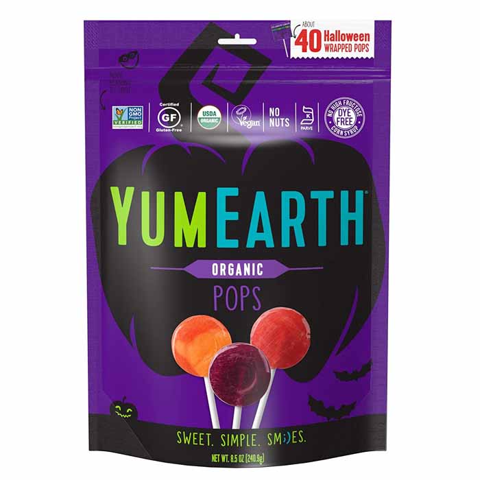 YumEarth – Organische Halloween Pops – Packung mit 18