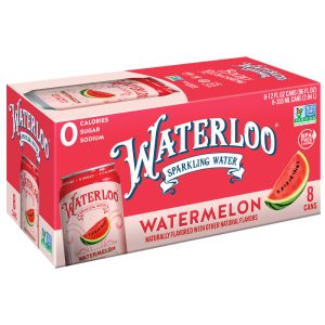 Waterloo Wassermelone Funkelndes Wasser 12oz 8Pk – Packung mit 3