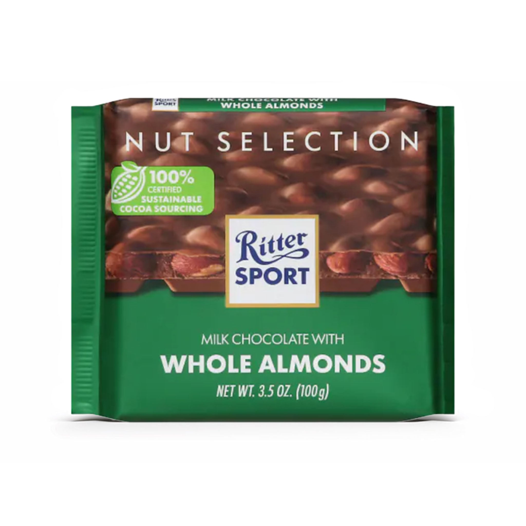 Ritter Sport Milchschokolade mit ganzen Mandeln – 100g