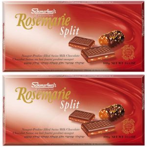 Schmerling’s Rosemarie Split Swiss Milchschokoladeriegel, Nougat-Pralin gefüllt, 3,5 oz (Packung mit 2)